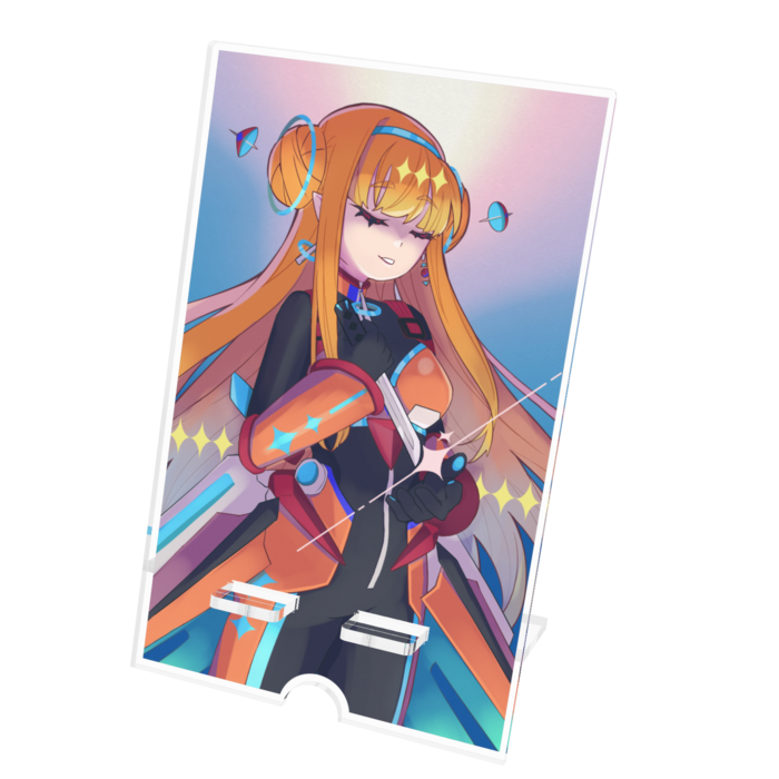 アクリルスマホスタンド - 100x160mm(ケーブル穴あり)