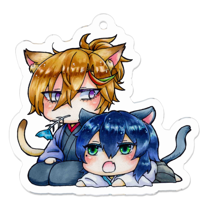 アクリルキーホルダー（コーティング） - 50 x 50 (mm)