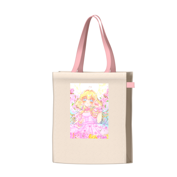 ツートンカラーバッグ - ピンク - W34 × H41 × D14cm