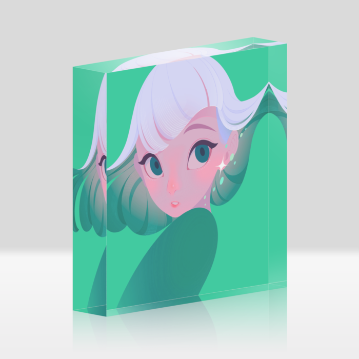 アクリルブロック - 100x100mm