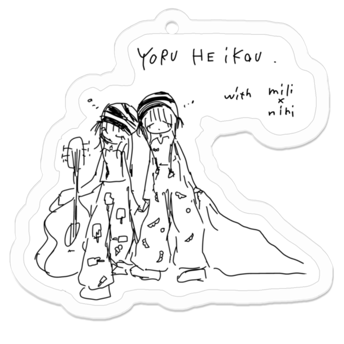 アクリルキーホルダー - 50 x 50 (mm)