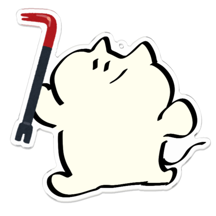 アクリルキーホルダー - 100 x 100 (mm)