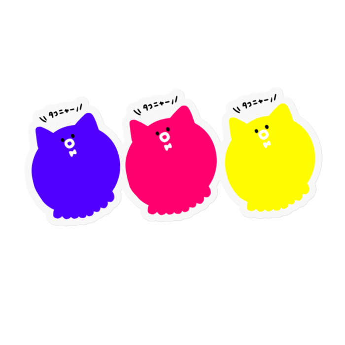 ステッカー - 100 x 100 (mm)