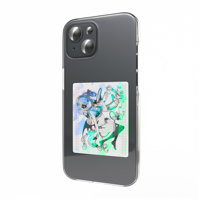 ホログラムスマホステッカー - W55 × H91mm 以内