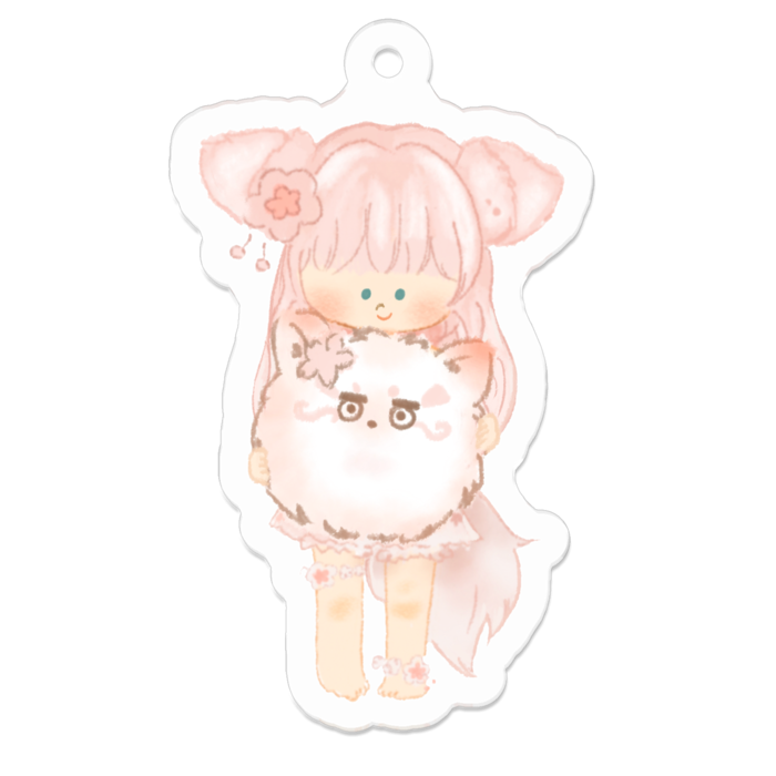 アクリルキーホルダー - 50 x 50 (mm)