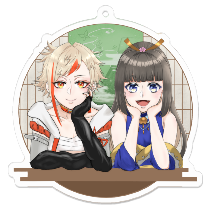 アクリルキーホルダー - 70 x 70 (mm)