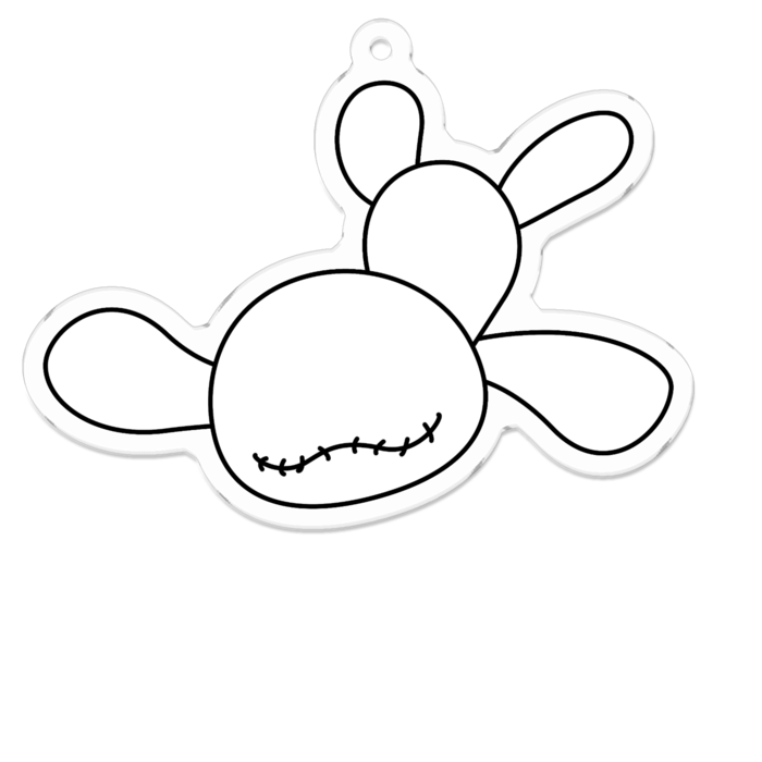 アクリルキーホルダー - 70 x 70 (mm)