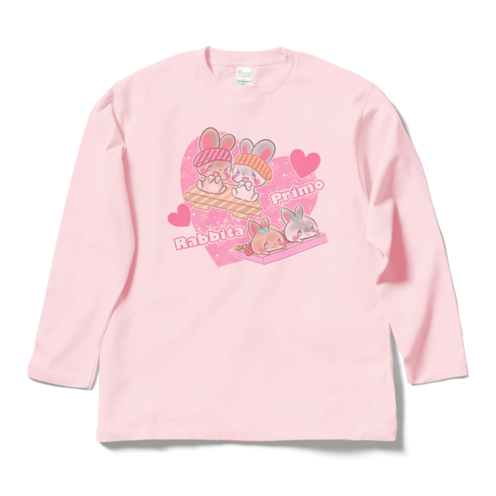 ロングスリーブTシャツ - L - ライトピンク