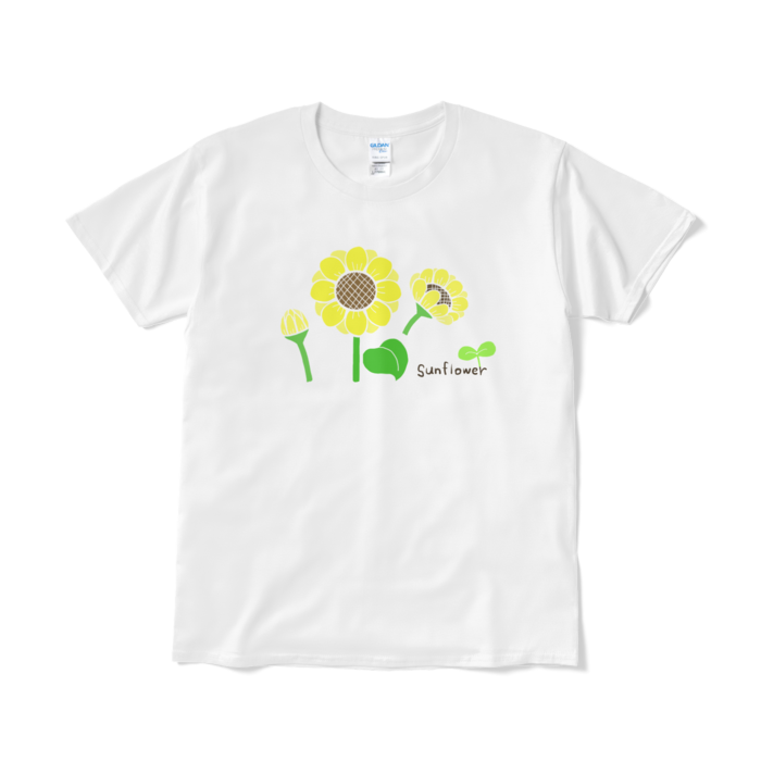 ひまわりTシャツ（短納期） - L