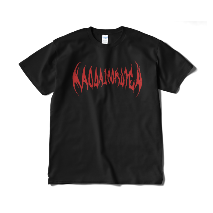 Tシャツ（短納期） - XL - 黒地×赤ロゴ