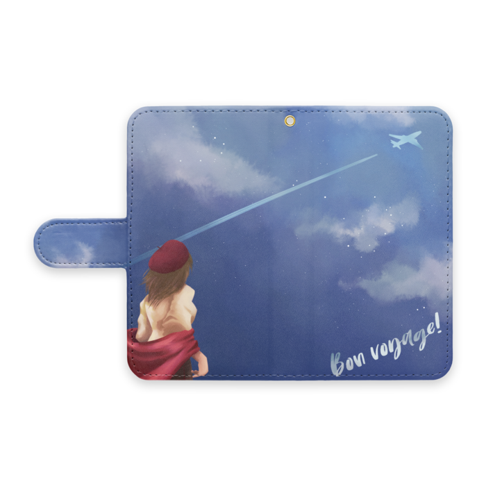 手帳型Androidケース - S - ストラップ穴 あり