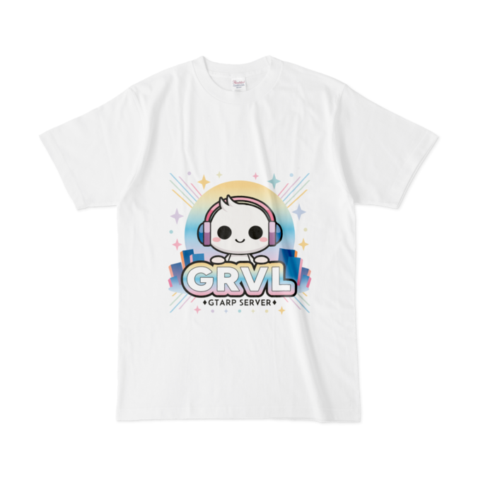 白Tシャツ - L(白印刷)