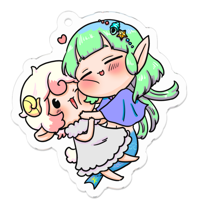 アクリルキーホルダー - 50 x 50 (mm)