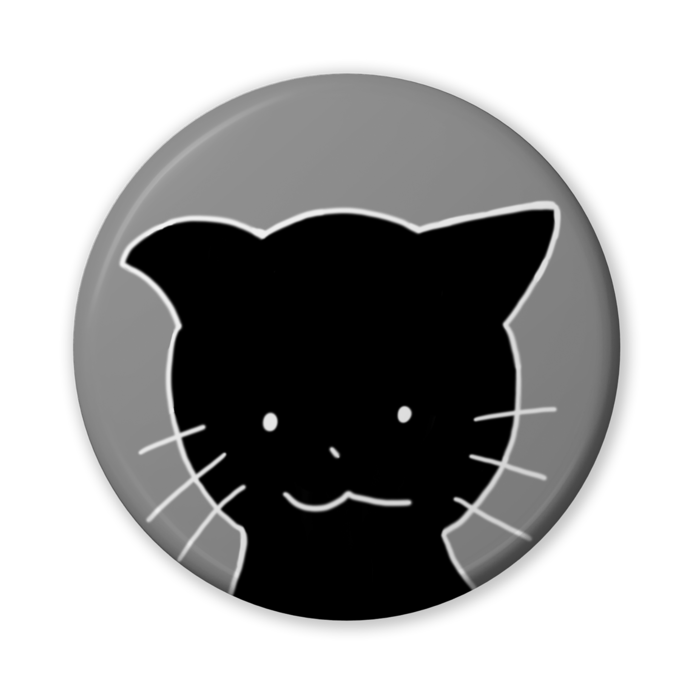 me缶バッジ　黒ver