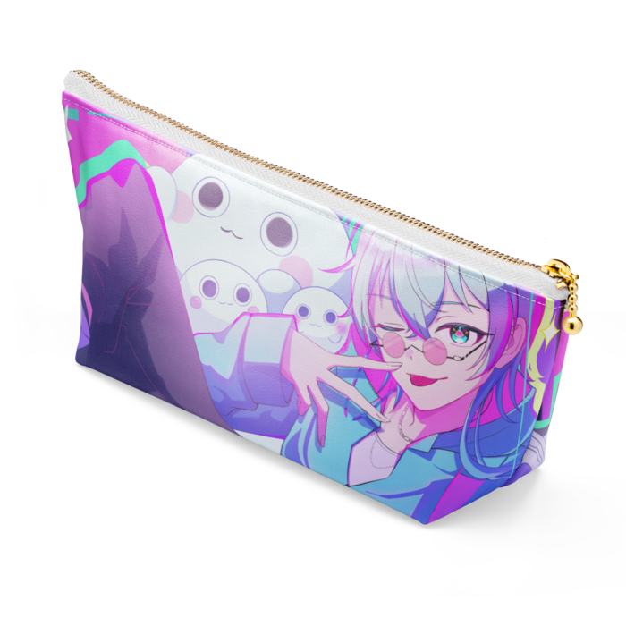 ポーチ - 長さ21.5cm / 高さ10cm - ホワイト