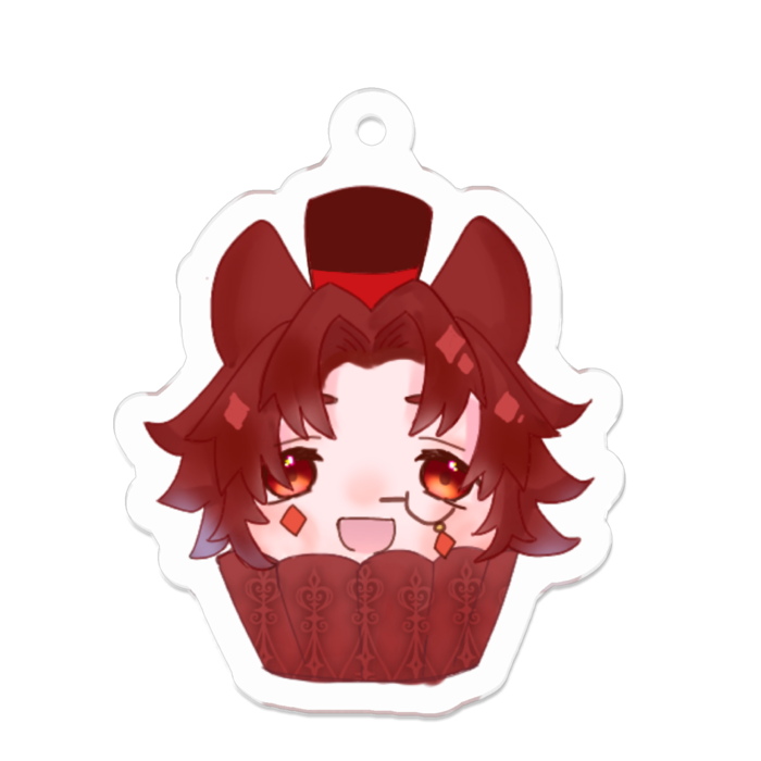 アクリルキーホルダー(シンク)(コーティング) - 50 x 50 (mm)(2)