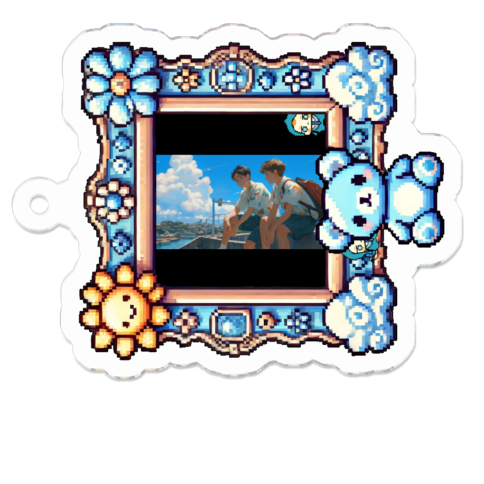 アクリルキーホルダー - 50 x 50 (mm)