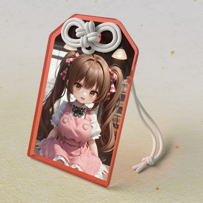 アクリルお守り - 50 × 80mm　　レッド