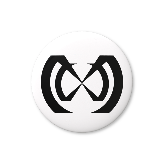 M2ロゴ 缶バッジ（ブラック） - 32mm 