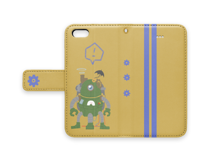 手帳型iPhoneケース - iPhone5 - ストラップ穴 あり