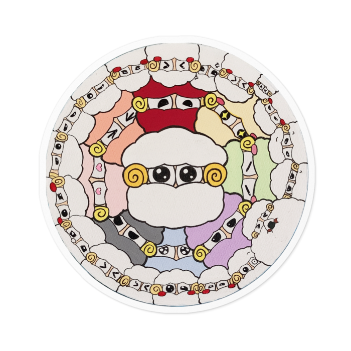 ステッカー - 100 x 100 (mm)