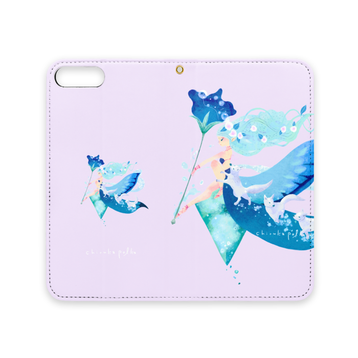 手帳型iPhoneケース（ベルトなし） - iPhone 8 Plus / 7 Plus - ストラップ穴 あり