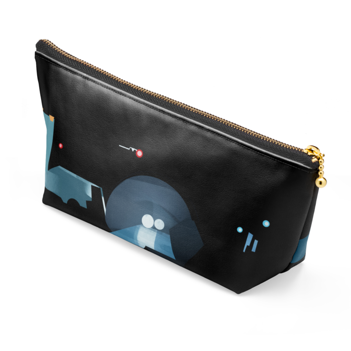 ポーチ - 長さ21.5cm / 高さ10cm - ブラック