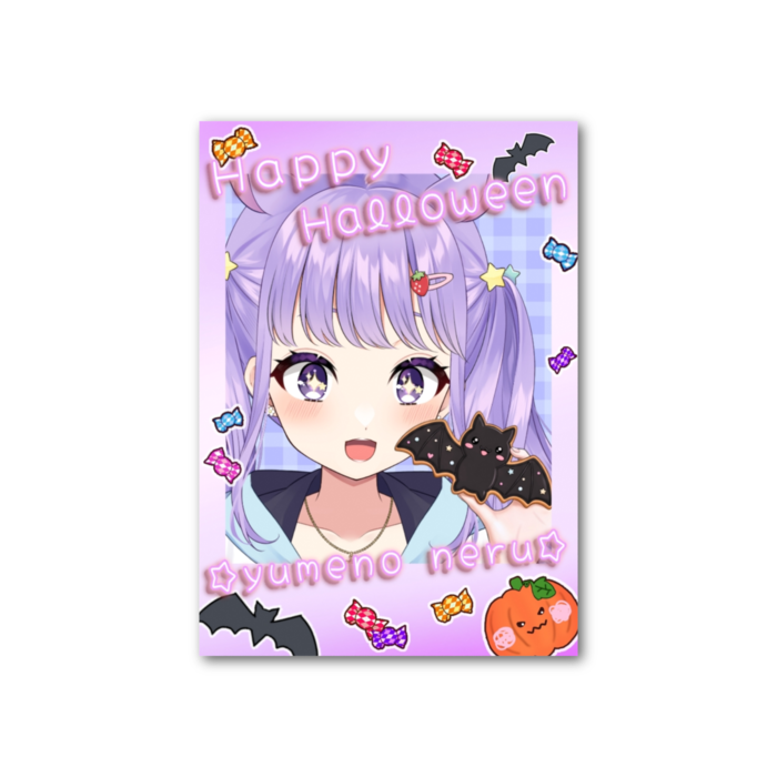 フォト風カード - お菓子いる?キラキラ目のねる