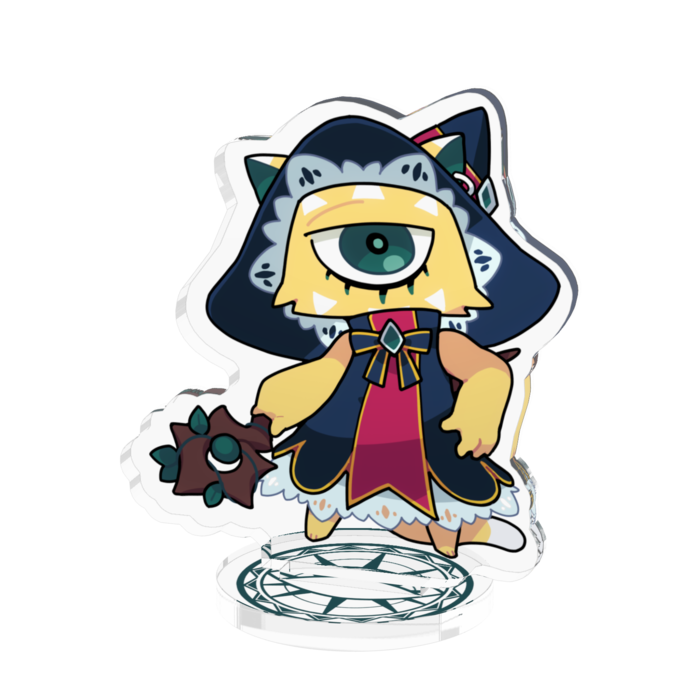 【黄】アクリルフィギュア小 - 50x50mm