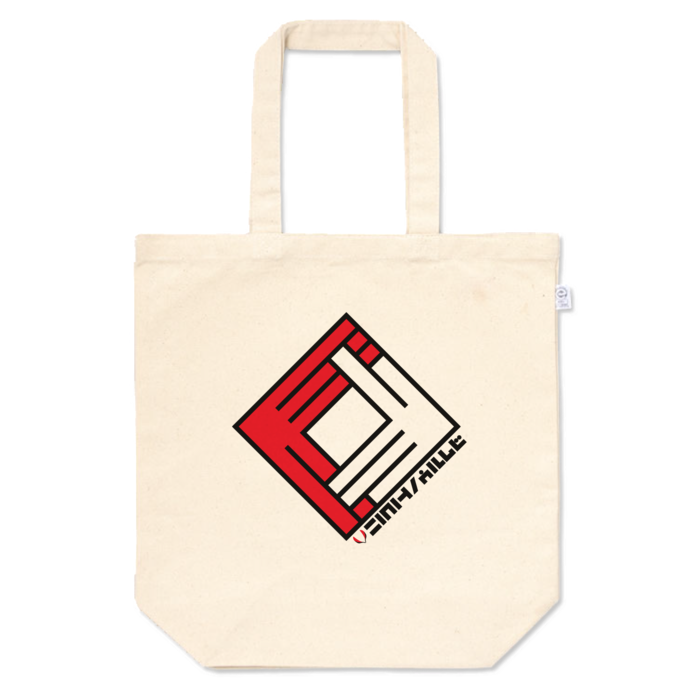 トートバッグ - M - 赤×白 プリント面積中(3)