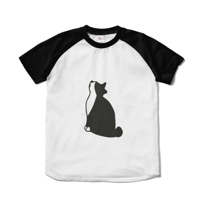 ラグランTシャツ - S - ホワイト×ブラック