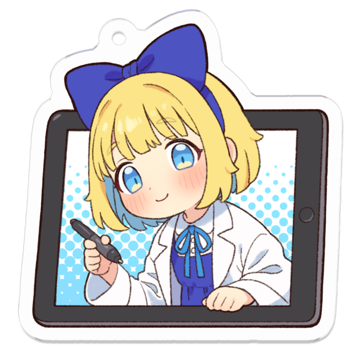 アクリルキーホルダー - 50 x 50 (mm)