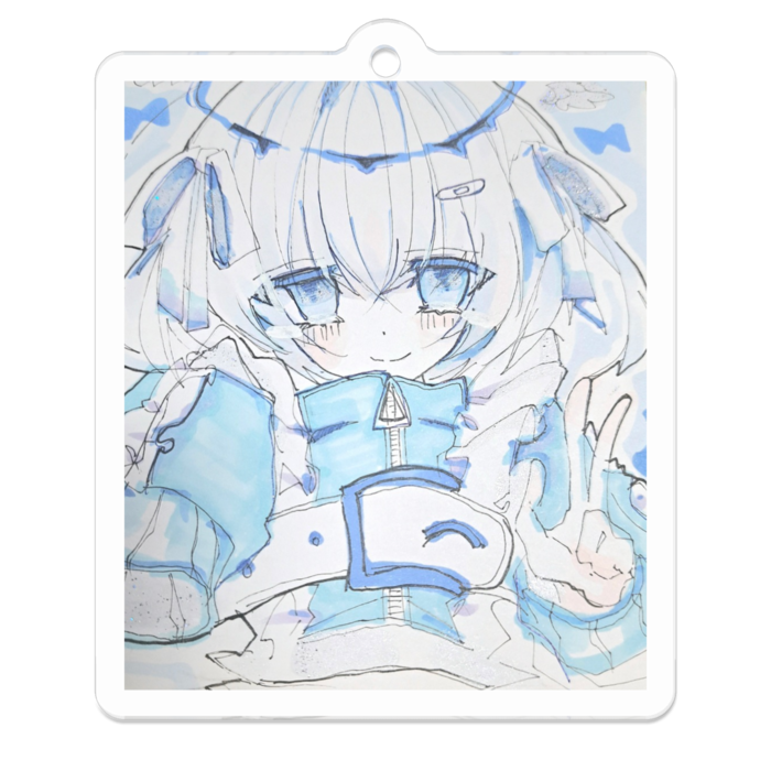 アクリルキーホルダー - 50 x 50 (mm)