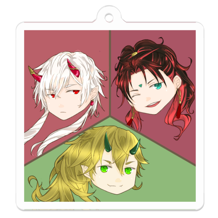 アクリルキーホルダー - 50 x 50 (mm)