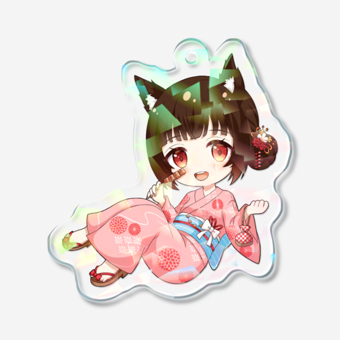 ホログラムアクリルキーホルダー - 50 × 50mm