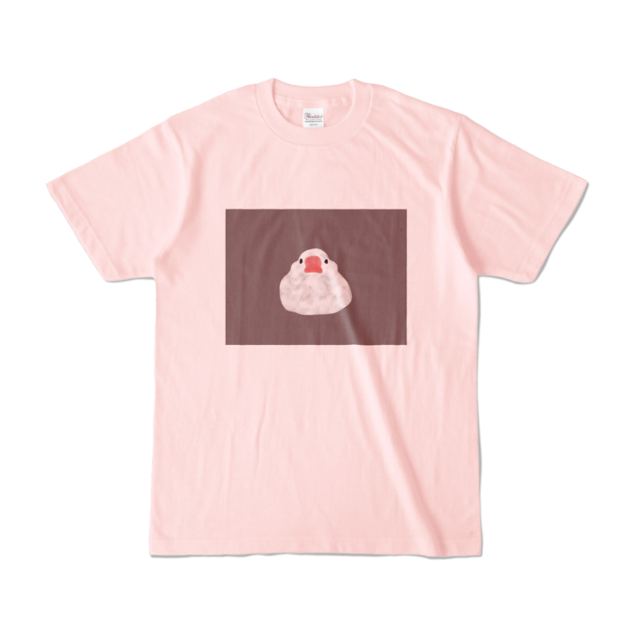文鳥Tシャツ - S - ライトピンク (淡色)