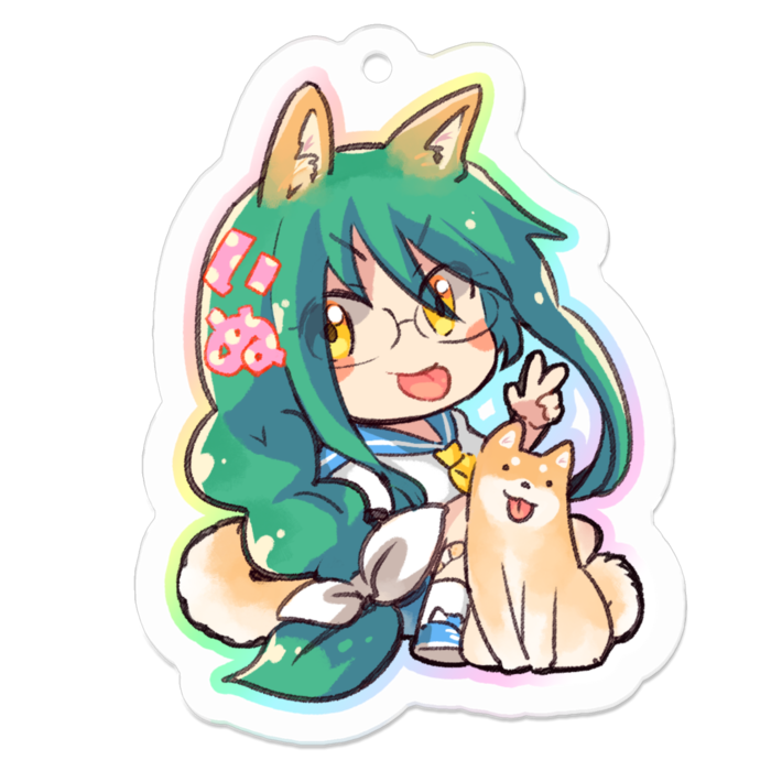 アクリルキーホルダー（コーティング） - 50 x 50 (mm)