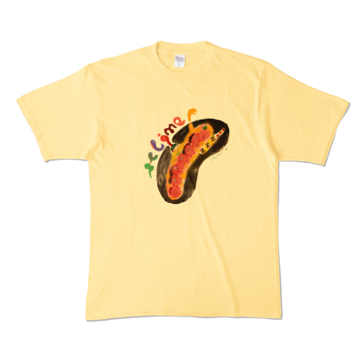 カラーTシャツ - XL - ライトイエロー (淡色)