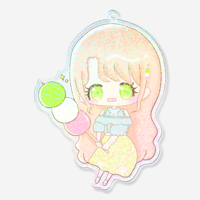 ホログラムアクリルキーホルダー - 100 × 100mm