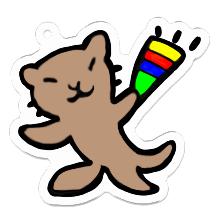 アクリルキーホルダー - 50 x 50 (mm)