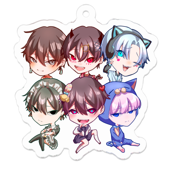 アクリルキーホルダー - 50 x 50 (mm)