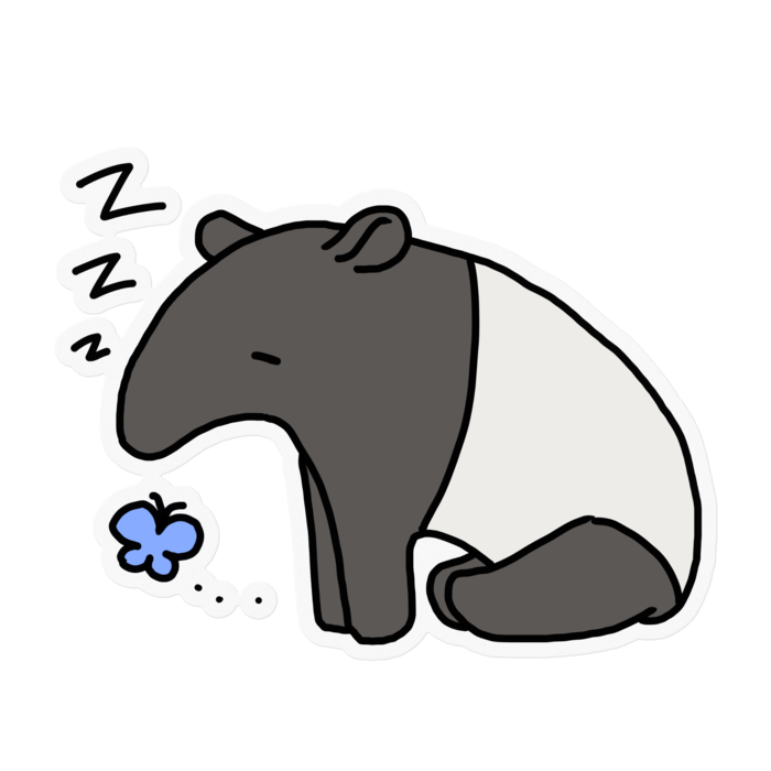 寝てるバク