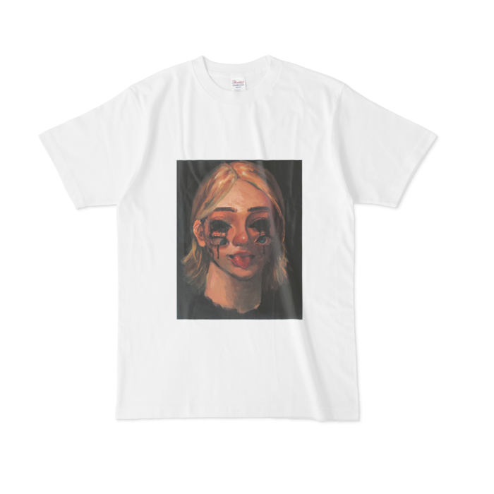 Tシャツ - L - 白-絵小さめ