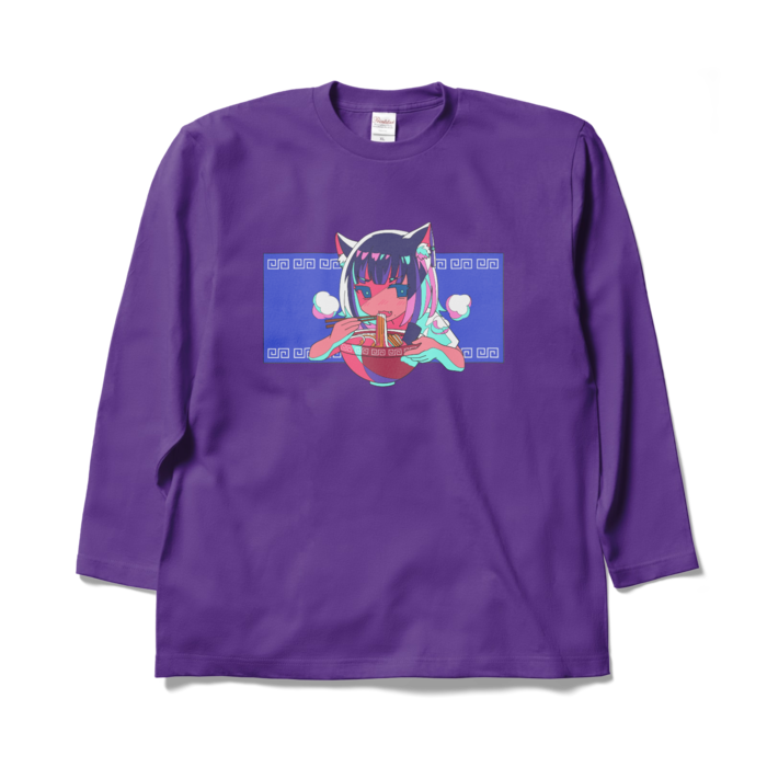 ロングスリーブTシャツ - XL - パープル