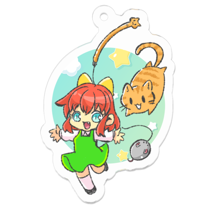 アクリルキーホルダー - 50 x 50 (mm)