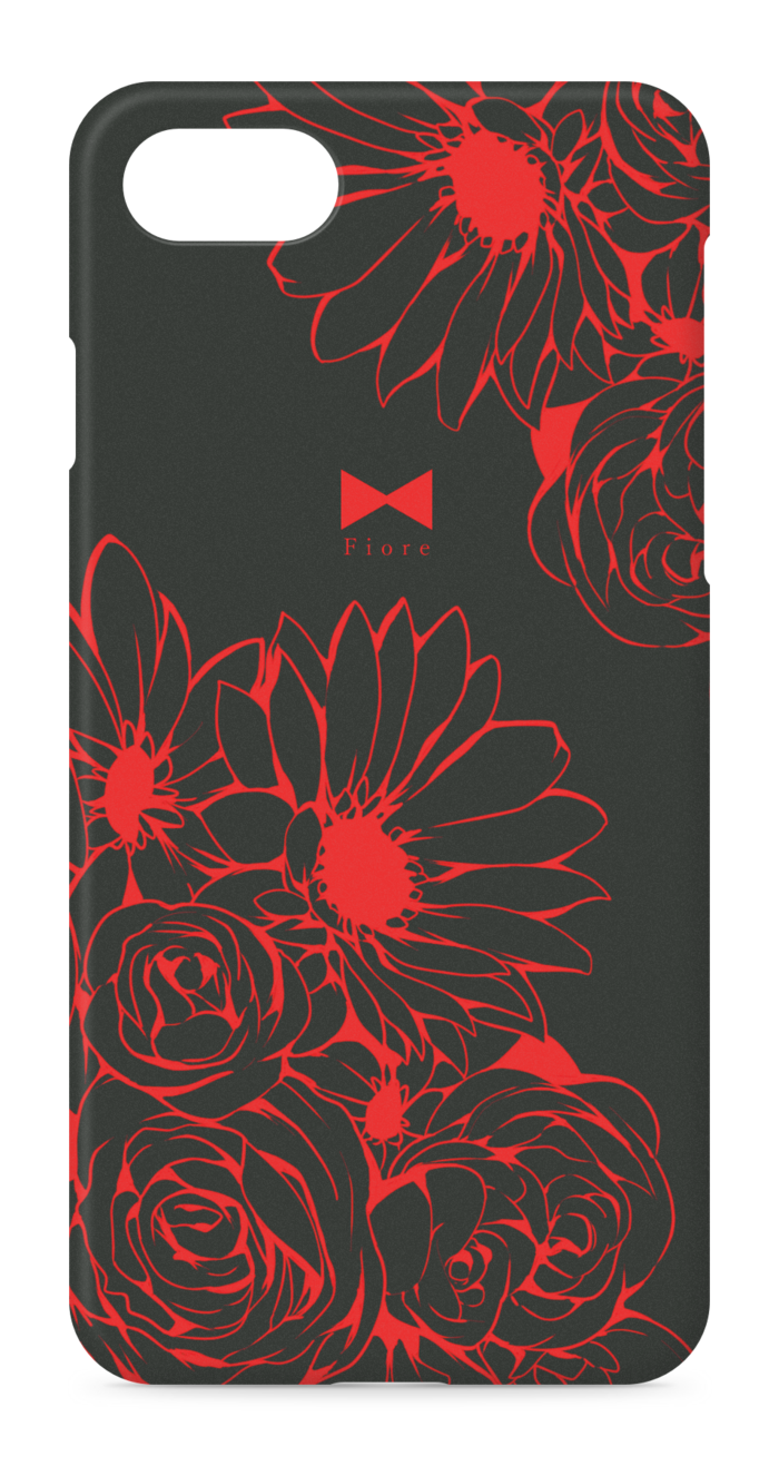 黒×赤】iPhoneケース5/5s/SE/7/7Plus/8/8Plus/XS/X - Fiore - BOOTH