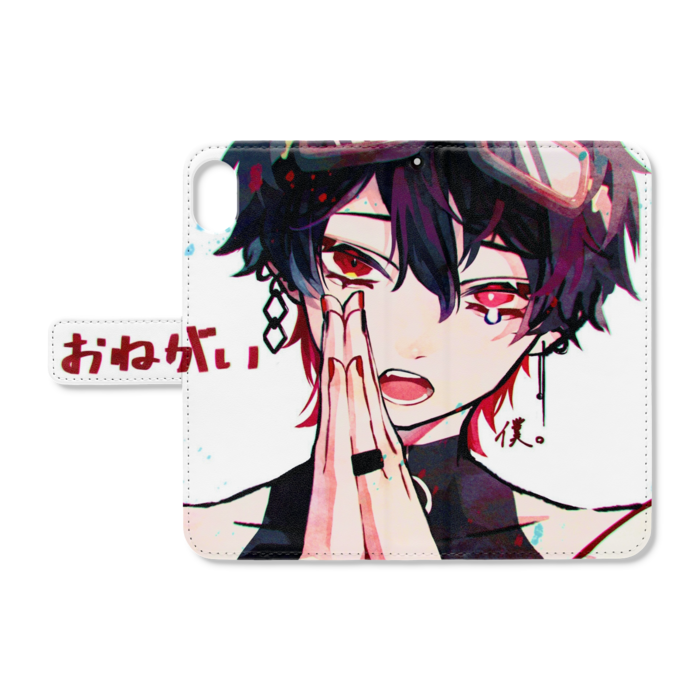 手帳型iPhoneケース - iPhone XR - ストラップ穴 あり