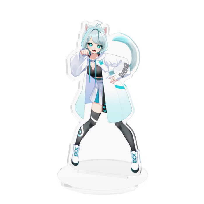 ねこたまｰ第二形態ｰアクリルフィギュア (M)- 100x100mm