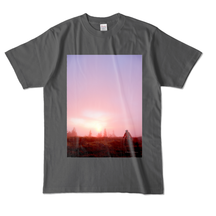 カラーTシャツ - L - チャコール (濃色)