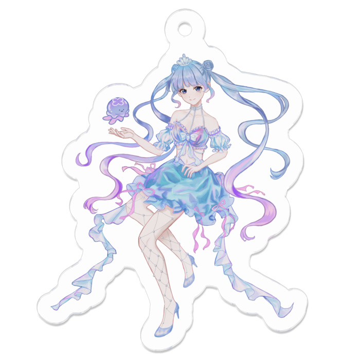 お姫様衣装 アクリルキーホルダー - 50 x 50 (mm)(4)